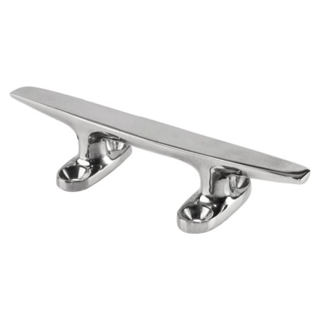 Polished stainless steel belaying cleat 200mm On-centre 57.2-41.6mm N11102500217