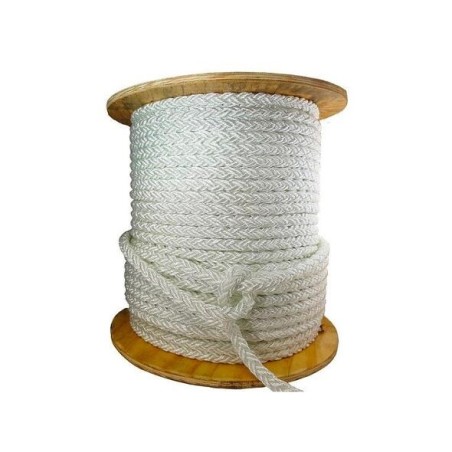 Square Line Mooring Rope 100mt Spool White Ø14mm AM00219195
