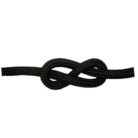 Bobina da 200mt Cima Ormeggio Doppia Treccia Nera Ø10mm FNI0804210N-30%