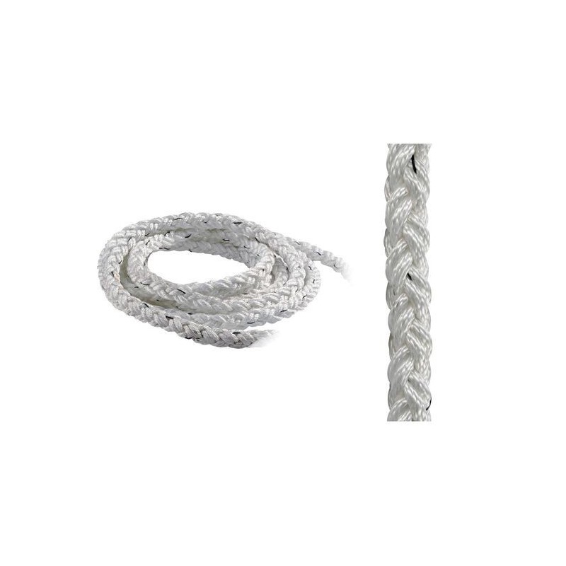 Square Line braid Ø 16mm 100mt spool White OS0644816