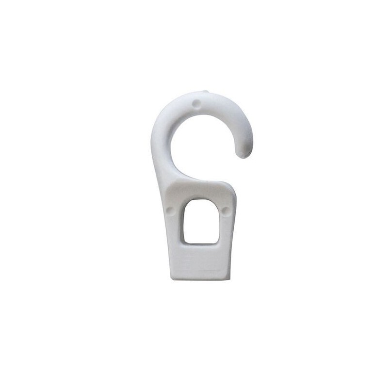 Gancetto terminale in plastica Foro D.6mm Bianco N11900600075B-5%