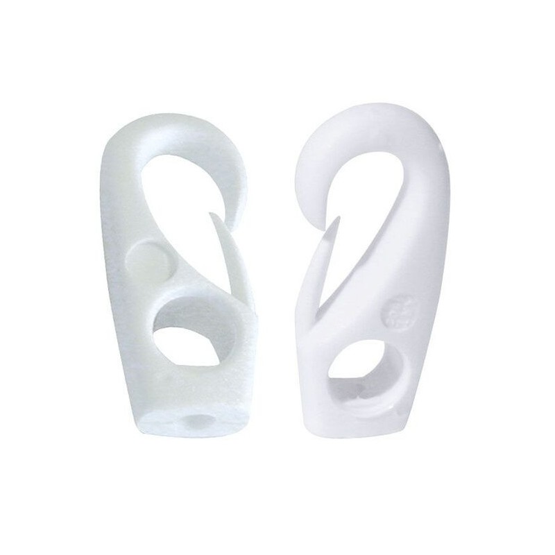 Gancio nylon Foro D.6mm Bianco N11900600653-5%