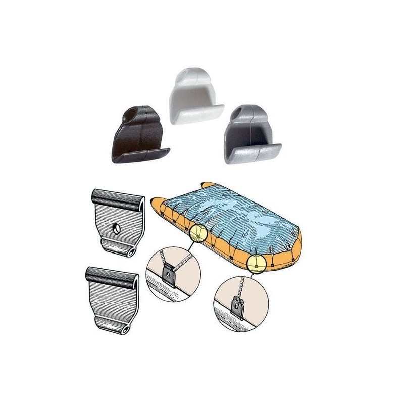 Gancio per gommoni in plastica Bianco N61700602775B-5%