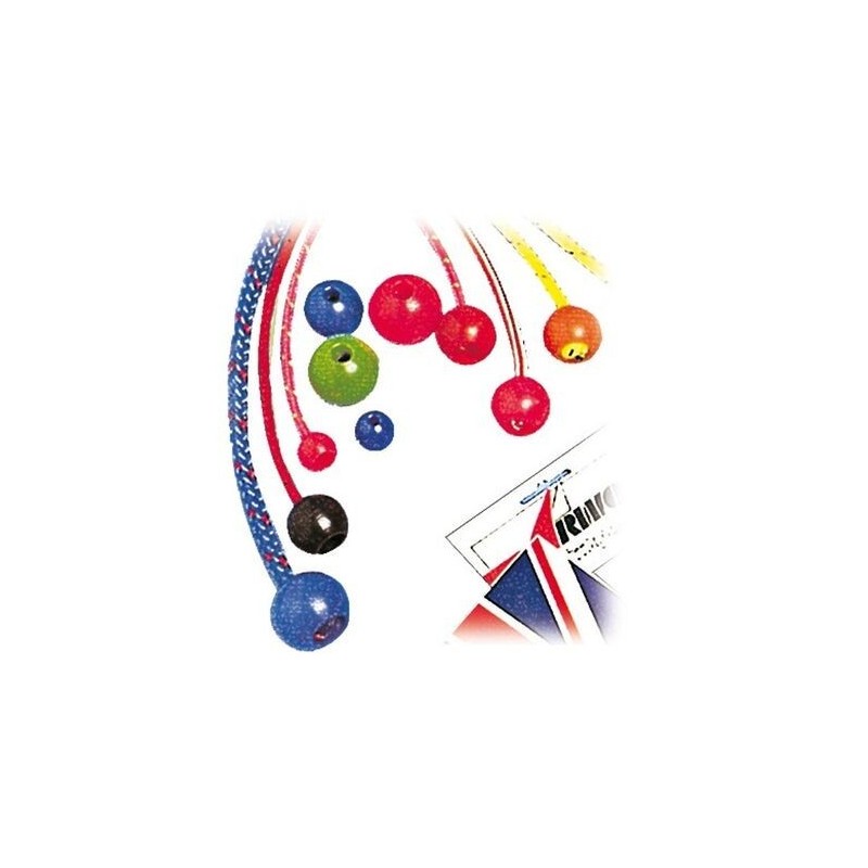 Nylon ball stopper for ropes Ø 6mm Yellow colour 10 piece pack OS0628200GI