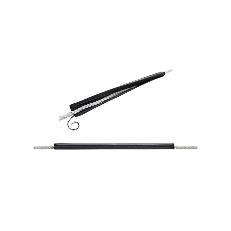 Leather rope chafe guards for ropes Ø 16 - 24mm L.50cm Black OS0645501