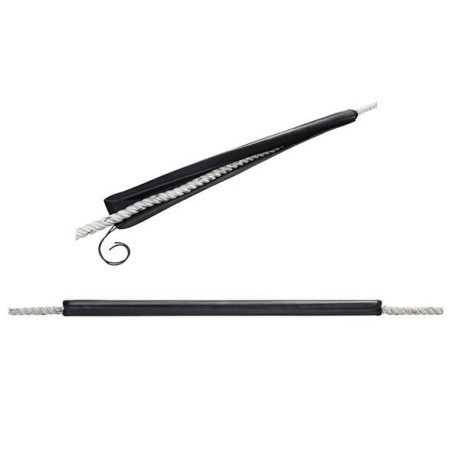 Leather rope chafe guards for ropes Ø 24 - 32mm L.80cm Black OS0645502