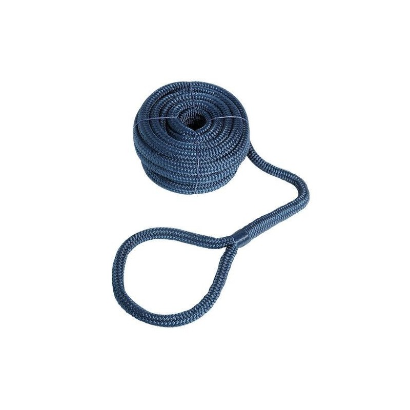 Hgh-strength Mooring Line with eye Line D.12mm L.7mt Ring D. 20cm Blue N10400219726