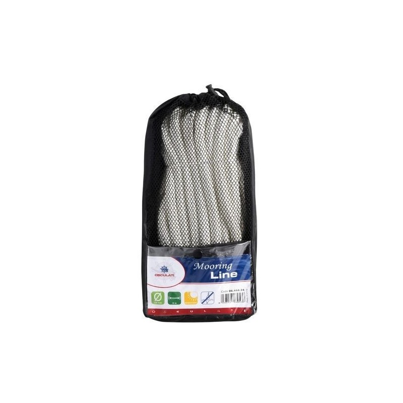 Cima Ormeggio Alta Tenacità Ø10mm con Occhio Ø20cm 6mt Bianco OS0644430-40%
