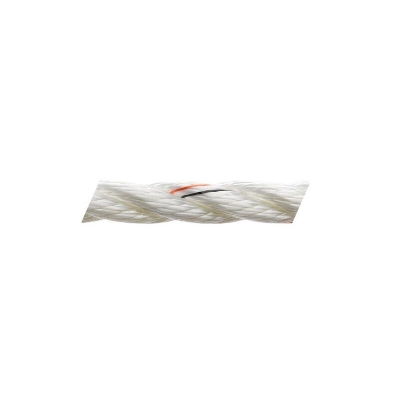 Marlow 3-strand pre-stretched line Ø 12mm White colour 200mt spool OS0643112