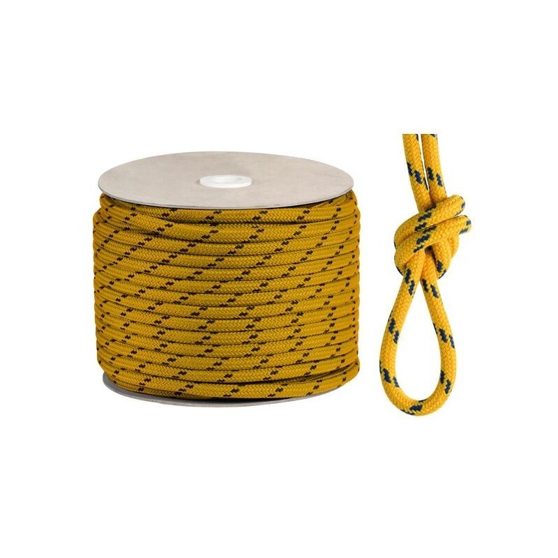 Scotta in poliestere Matt Ø 8mm Gialla Bobina da 200mt Alta tenacità OS0643708GI-40%