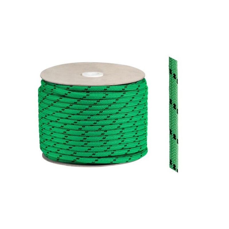 Scotta in poliestere Matt Ø 8mm Verde Bobina da 200mt Alta tenacità OS0643708VE-40%