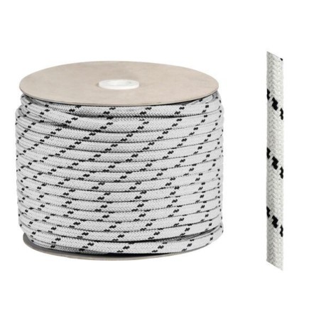 Scotta in poliestere Matt Ø 12mm Bianca Bobina da 150mt Alta tenacità OS0643712BI-40%