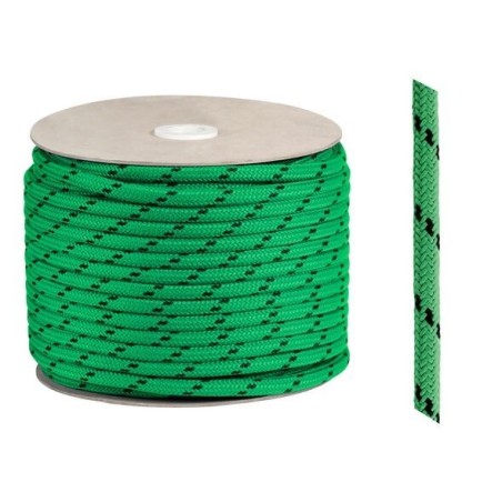 Scotta in poliestere Matt Ø 14mm Verde Bobina da 130mt Alta tenacità OS0643714VE-40%
