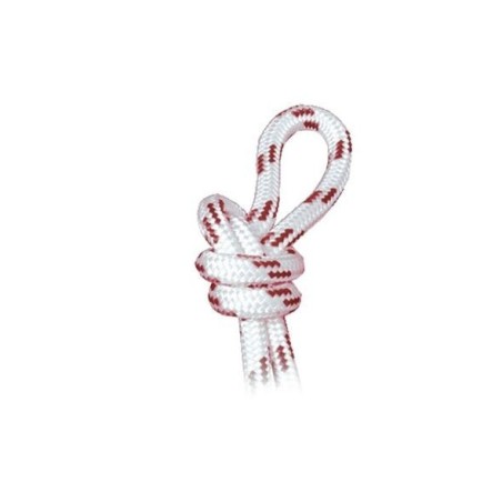 Treccia Dyneema Ø 4mm Bobina da 100mt Bianca con segnalino Rosso OS0645904-40%