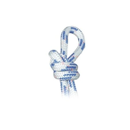 Treccia Dyneema bianca con segnalino blu Ø 8mm Bobina da 100mt OS0646008-18%