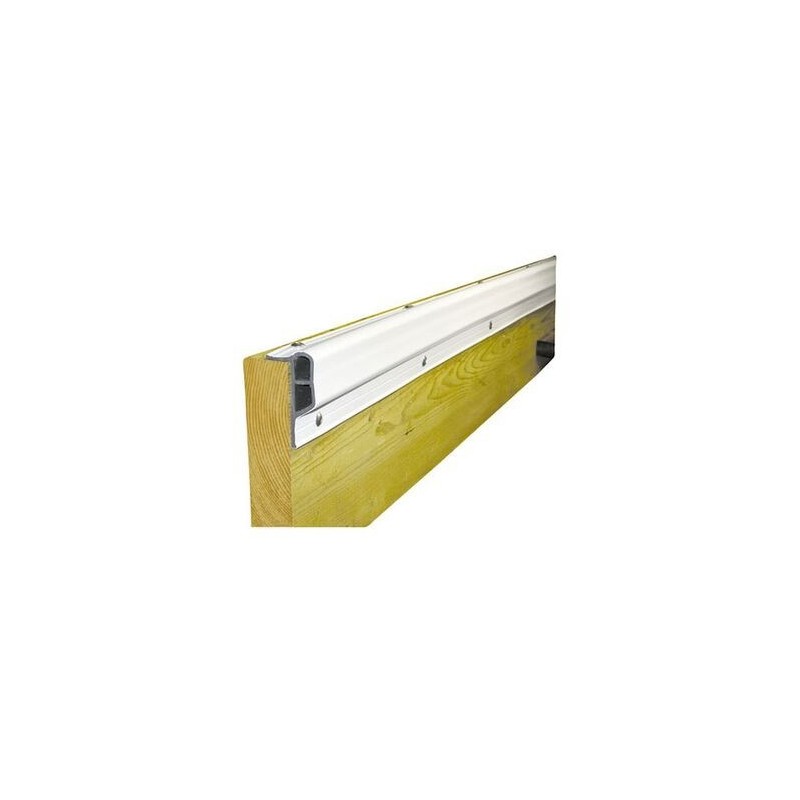 White PVC Dock Edge Protection Profile 300x7.3x1.9cm for docks and piers MT3800806