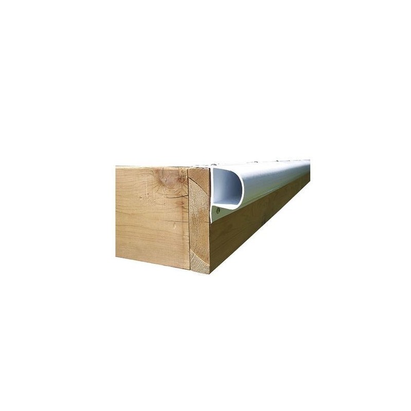 White PVC P-Type Dock Edge Protection Profile 9.8m for docks and piers MT3800811