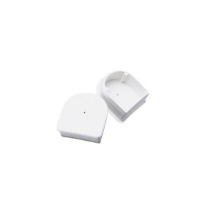 White PVC End Caps for Profile Dock Edge P Type 9.80m MT3800815