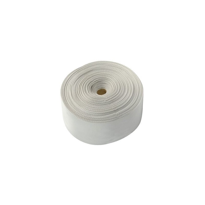 High-strength polyester webbing band White colour Width 200mm 50mt spool OS0640203