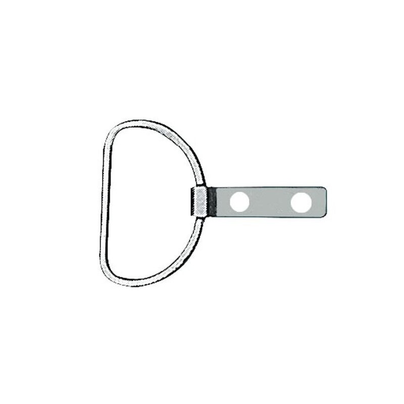 Anello con piastrina in acciaio inox L.45mm OS0650650-18%