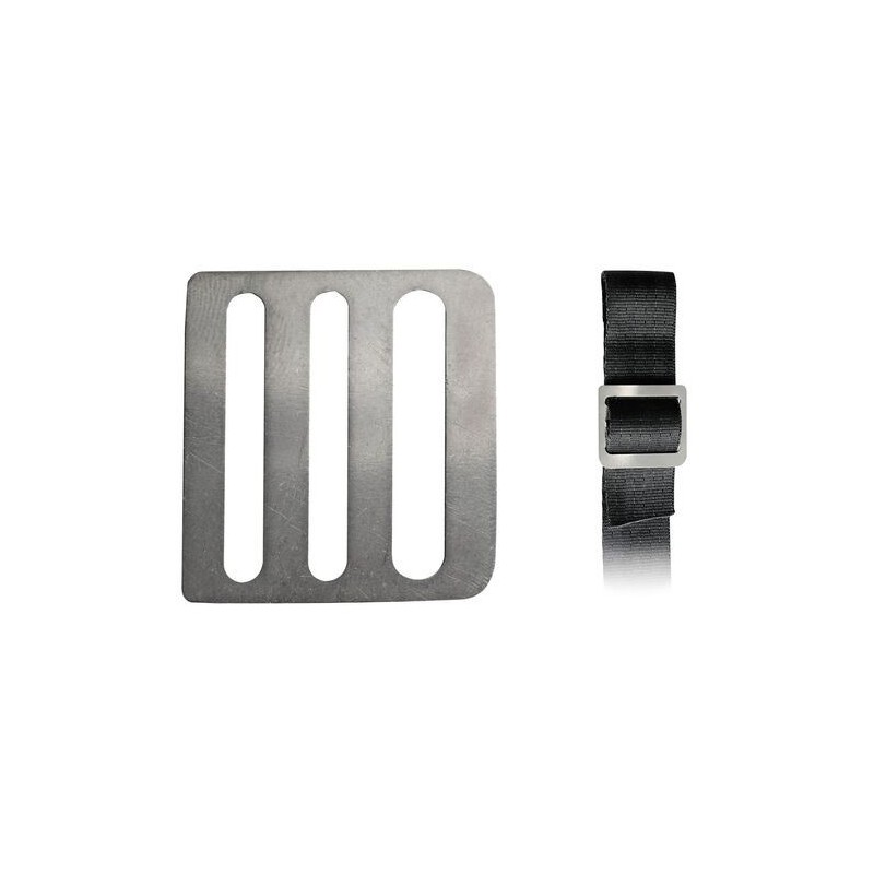 2 x 3-slit stainleStainless Steel steel buckles for webbing up to 40mm OS0671040