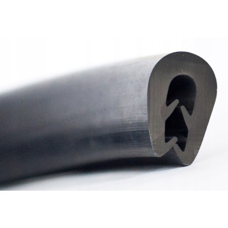 Black PVC profile for trimming fibreglass/wood/metal Black Sold by the metre N10203012875