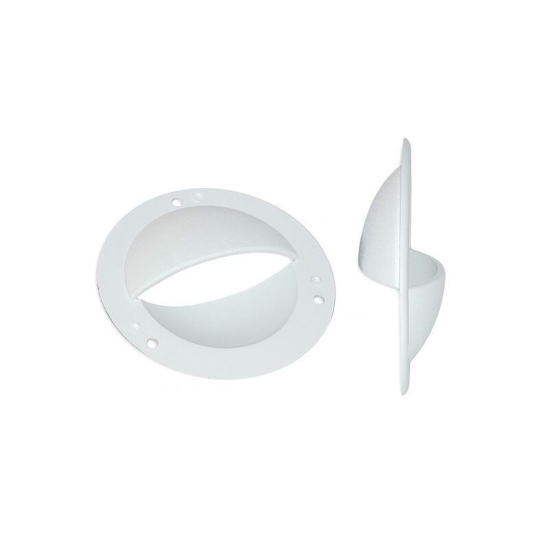 Presa d'aria in plastica tonda D.87mm Bianca LZ44551-5%