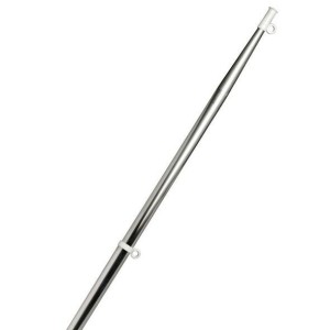 Asta portabandiera inox con 2 occhielli passacima L80cm Ø25mm N30112502147-10%