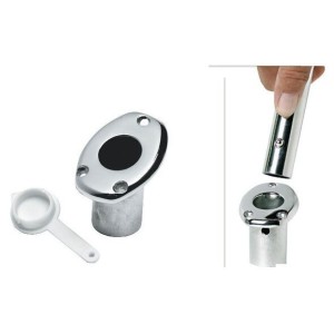 Base portabandiera ad incasso in inox 60x45mm OS3539020-0%