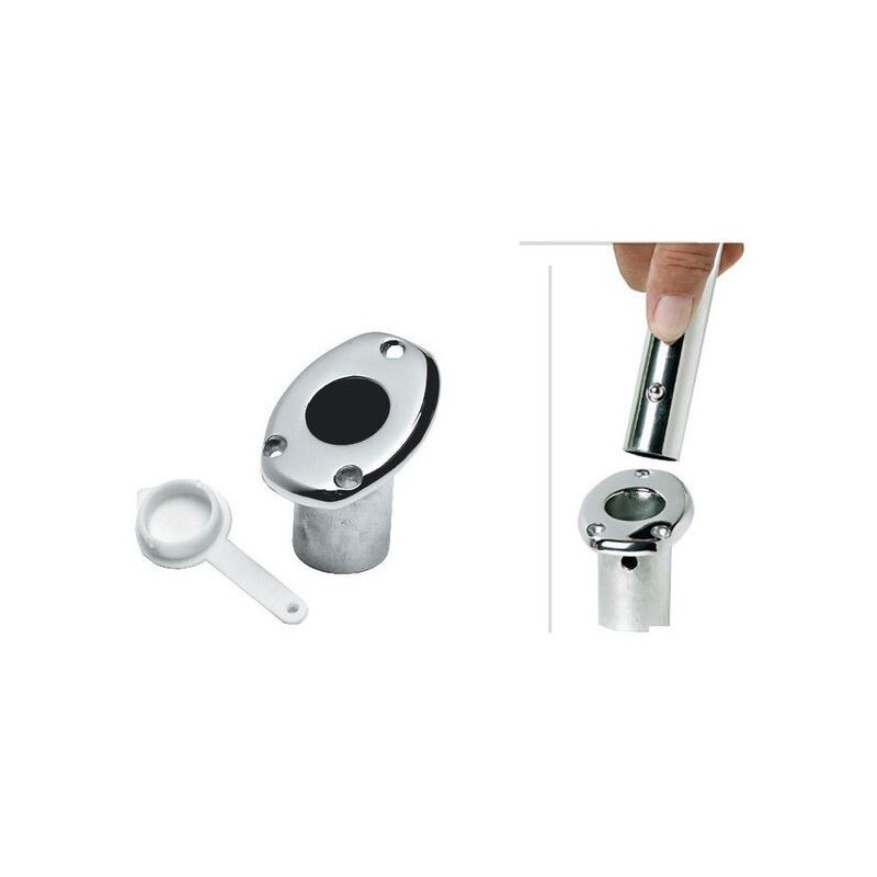 Base portabandiera ad incasso in inox 60x45mm OS3539020-0%