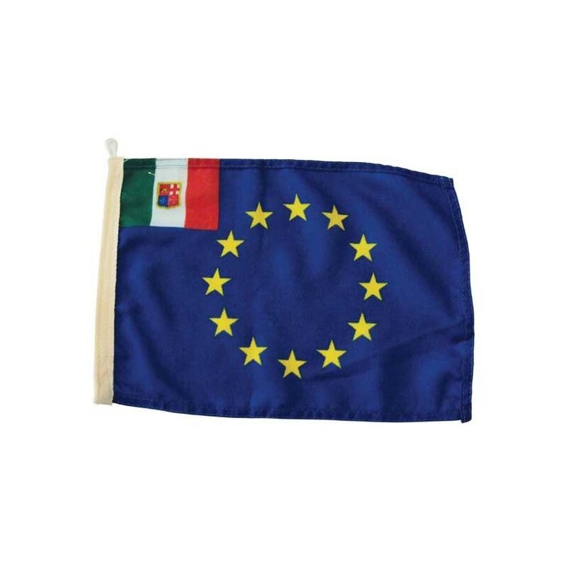 Bandiera in stamigna - Europa unita +Italia - 30x45cm N30112503793-0%