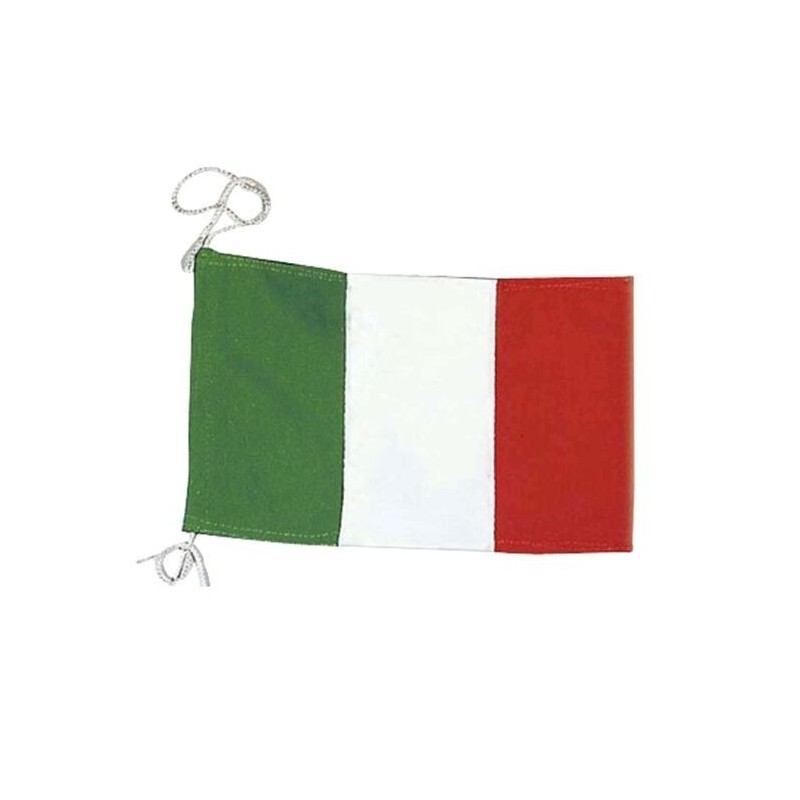 Bandiera di cortesia Italiana in stamigna di poliestere 20x30cm N30112503658-0%