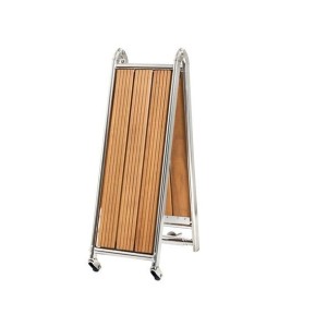 Passerella pieghevole in acciaio inox Piano in teak 2,2mt x 28cm OS4264302-18%