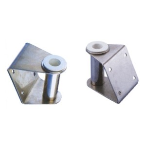 Stainless steel pivot bracket for gangplank mounting Positive or Negative hole Ø25mm TRS2885120