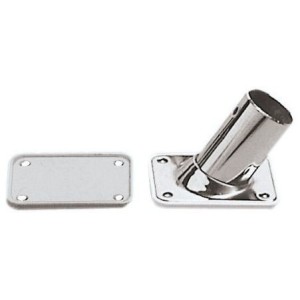 Rectangular underplates for moulded pulpit sockets White - D.63,8x49 N60840507008