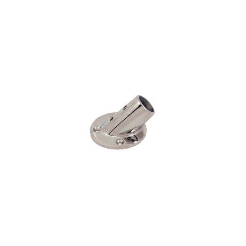 Base rotonda a 45° in acciaio inox - Tubo D.22 mm N60840528023-5%