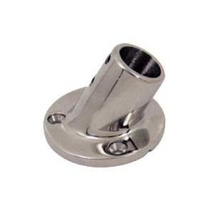 Stainless steel round base at 60° - Tube D.22mm N60840528026