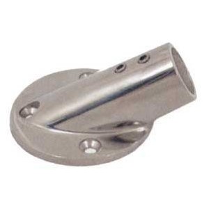 Stainless steel round base at 30° - Tube D.22 mm OS4111200