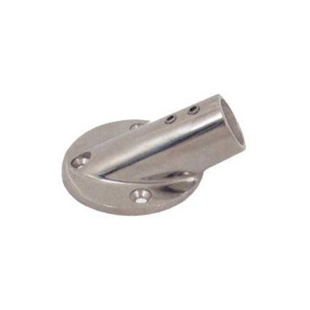 Stainless steel round base at 30° - Tube D.22 mm OS4111200