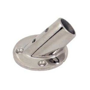 Stainless steel round base at 45° - Tube D.25 mm OS4112701