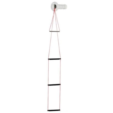 Recess fit 3-step emergency ladder with front screws L.110cm OS4952203