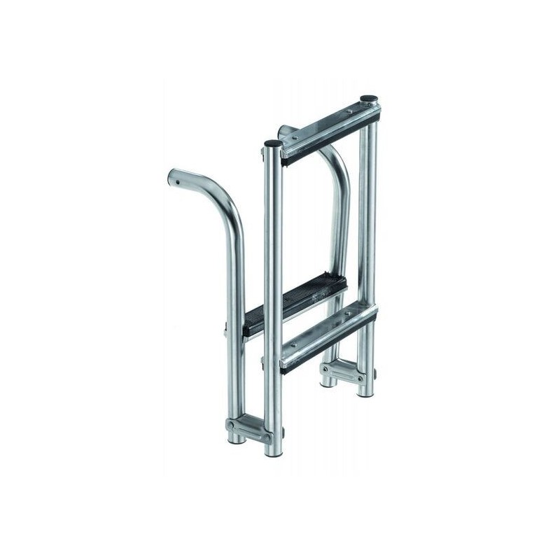 Scaletta pieghevole in acciaio inox 4 Gradini antiscivolo Ø 25mm FNI3030104-30%