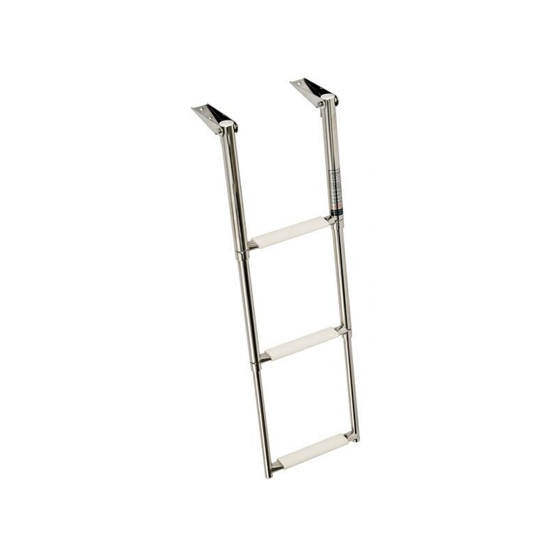 Scaletta telescopica ribaltabile 3 Gradini antiscivolo 89x30cm MT0505403-20%