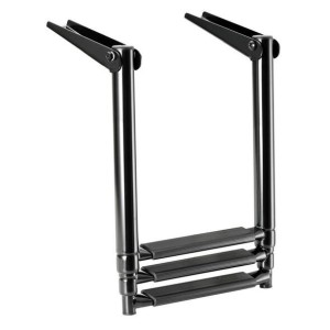 Scaletta Inox Telescopica per plancetta 3 gradini Nera OS4953603-18%