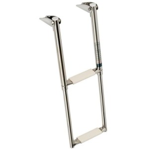 Scaletta telescopica ribaltabile 2 Gradini antiscivolo 59x21cm OS4954122-18%