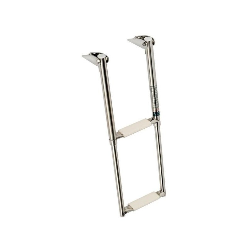 Scaletta telescopica ribaltabile 2 Gradini antiscivolo 59x21cm OS4954122-18%