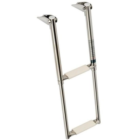 Scaletta telescopica ribaltabile 2 Gradini antiscivolo 59x21cm OS4954122-18%