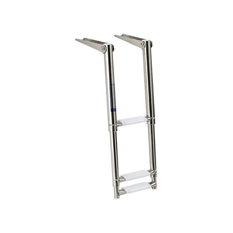 Stainless steel Telescopic ladder - 3steps - 89x21cm OS4954123