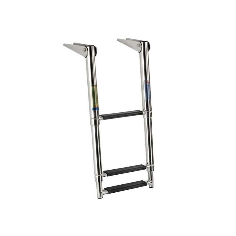 Telescopic ladder for gangplank 3 black steps OS4954153