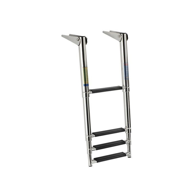 Telescopic ladder for gangplank 4 black steps OS4954154